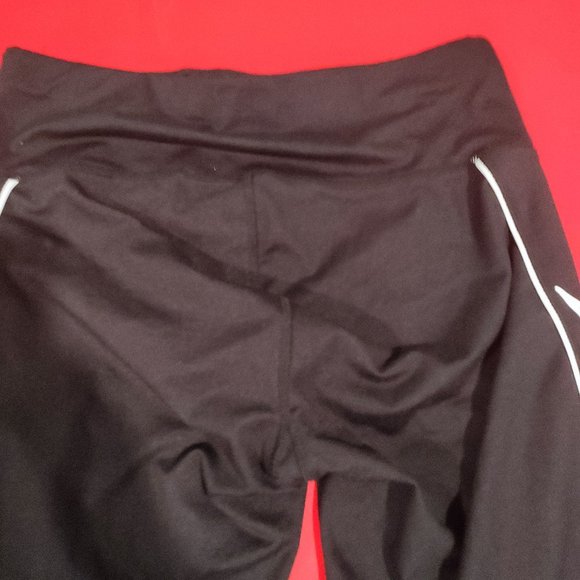ACX Active 3/4 leggings black with graphic design women's size S - Picture 2 of 6